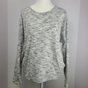 Lululemon Get Set Long Sleeve tiger space dye long  sleeve shirt (PTP 21.5")